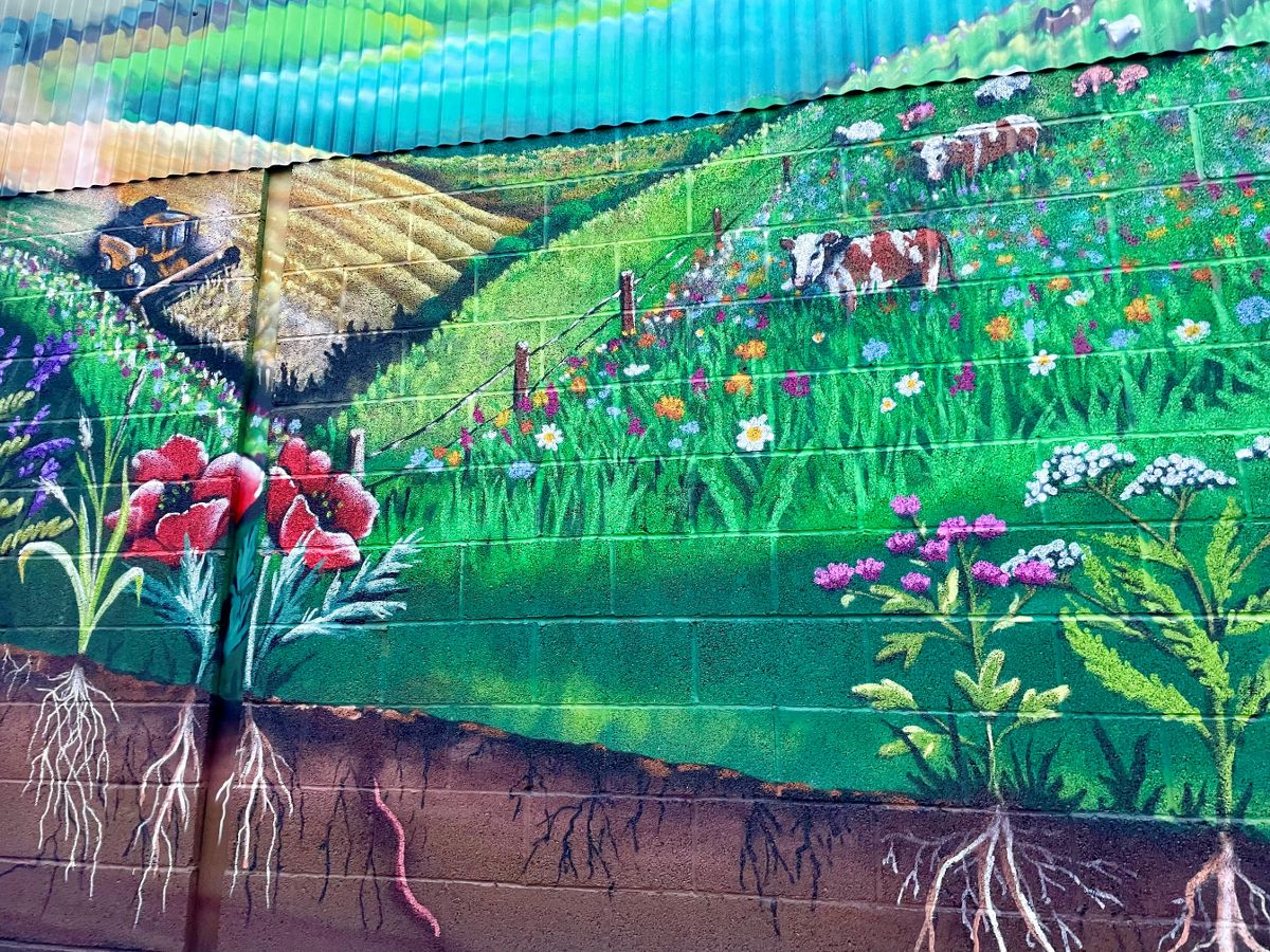 New Horizons Mural Regen Ben Townsend Farm Farming Art