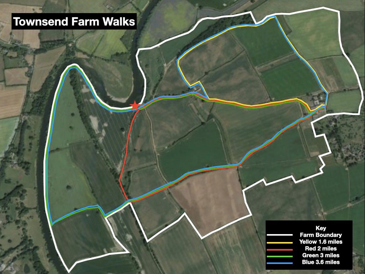 Townsend Farm Walks Map